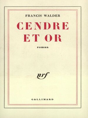 cover image of Cendre et Or